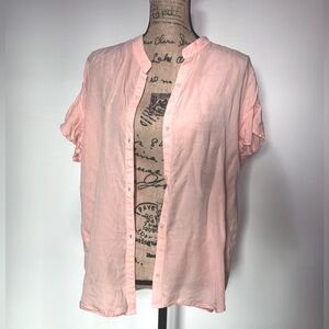 EUC Anthropologie’s ‘Cloth & Stone’ Salmon Button Down Shirt - Large